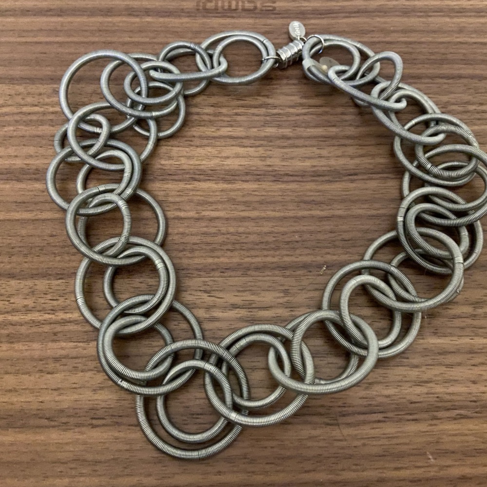 Beautiful sea Lily silver necklace